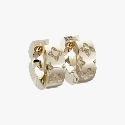 Champagne Gold Floral Gold Earrings